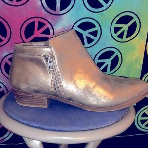 Maurices silver booties, size 11